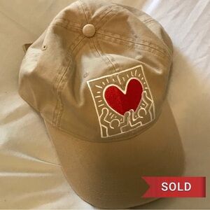 Keith Harring Heart Hat